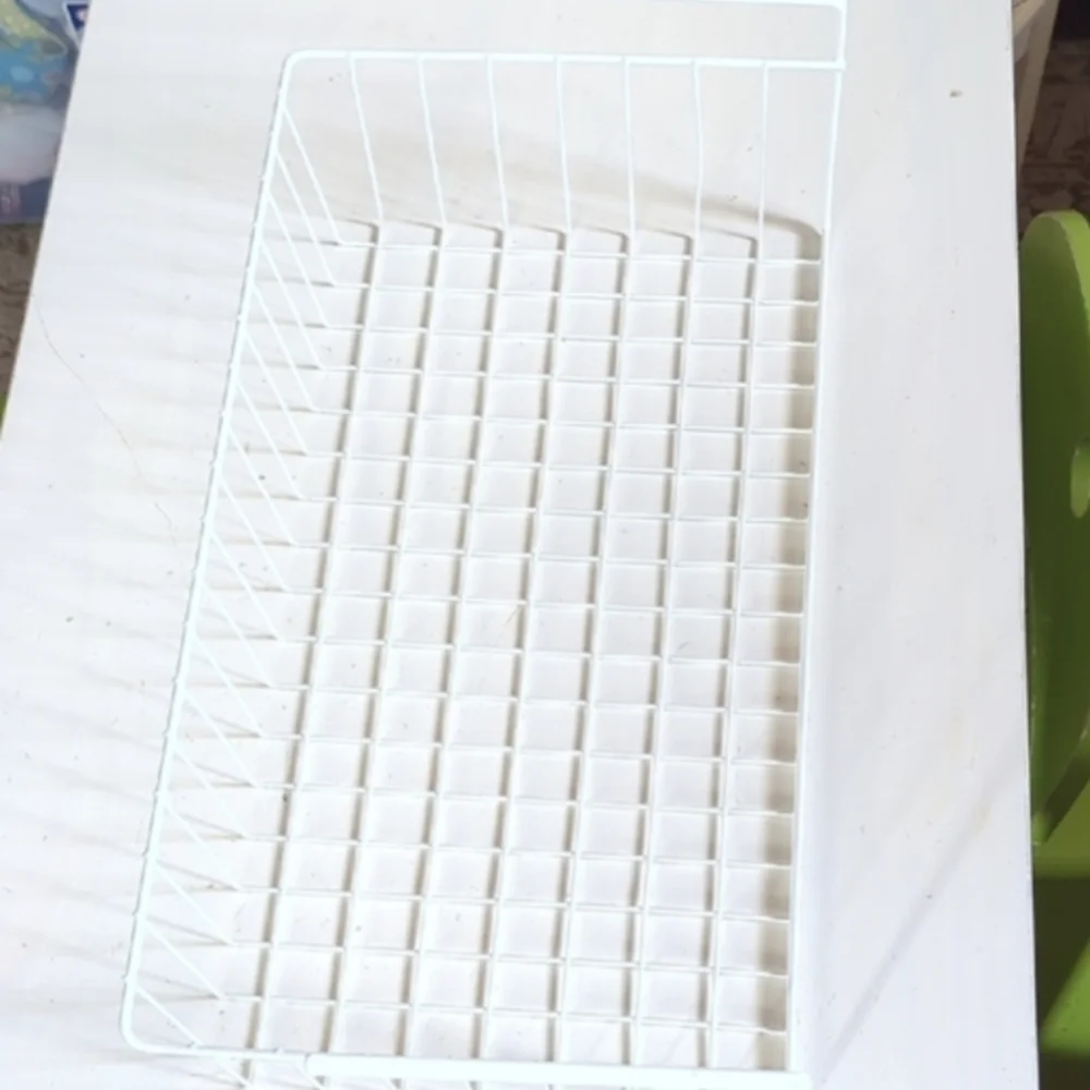 The Container Store One White Under-Shelf Wire Basket